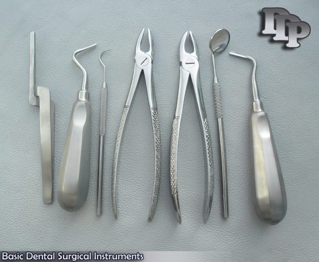 Lot of 7 Pcs-Basic Dental Surgical Instruments