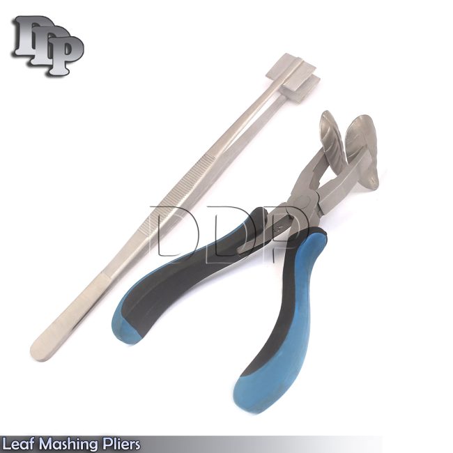 Masher Pliers Tweezer And Leaf Mashing Pliers for Glass Work