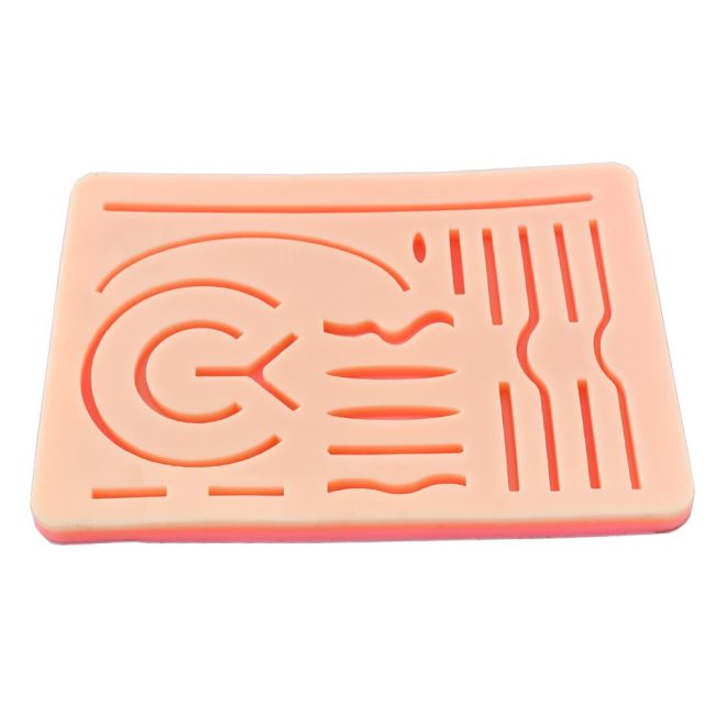 Medi Skin Suture Practice Silicone Pad Wound Simulated Surgical Training DS-1365