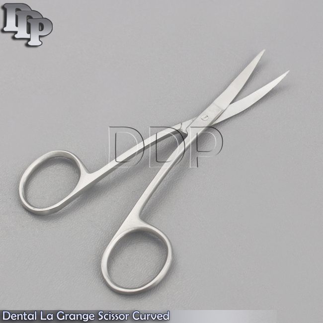 Medical LaGrange Scissor 4.5'' Double Curved Surgical Suture Soft Tissue Trimmer