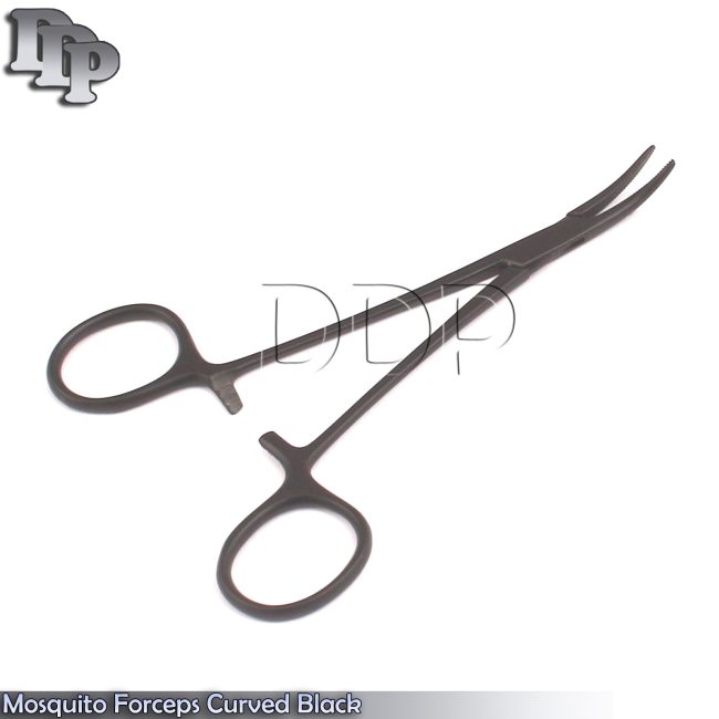 Mosquito Forceps Curved 5" Black Color Surgical Instruments