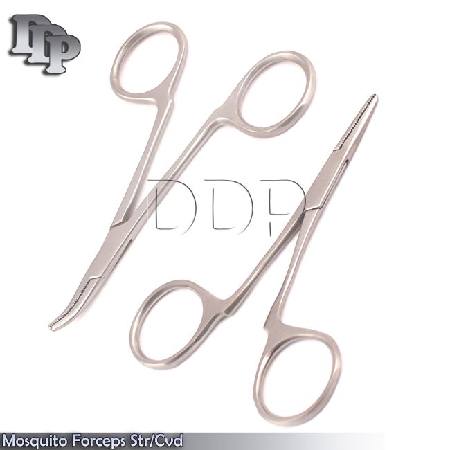 Mosquito Forceps (Str + Cvd ) 3.5" (Without Ratchet) Surgical Inst DS-1587