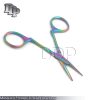 Mosquito Forceps Straight 3.5" Rainbow Multi Color (Without Ratchet) DS-1580