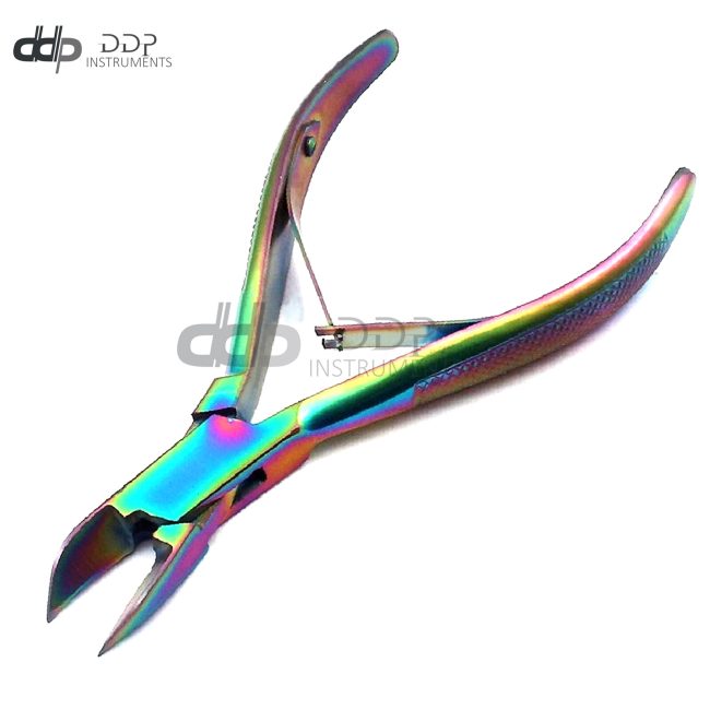 Multi Titanium Color Rainbow Professional Toenail Clipper Cutter 5.5" DDP Instru