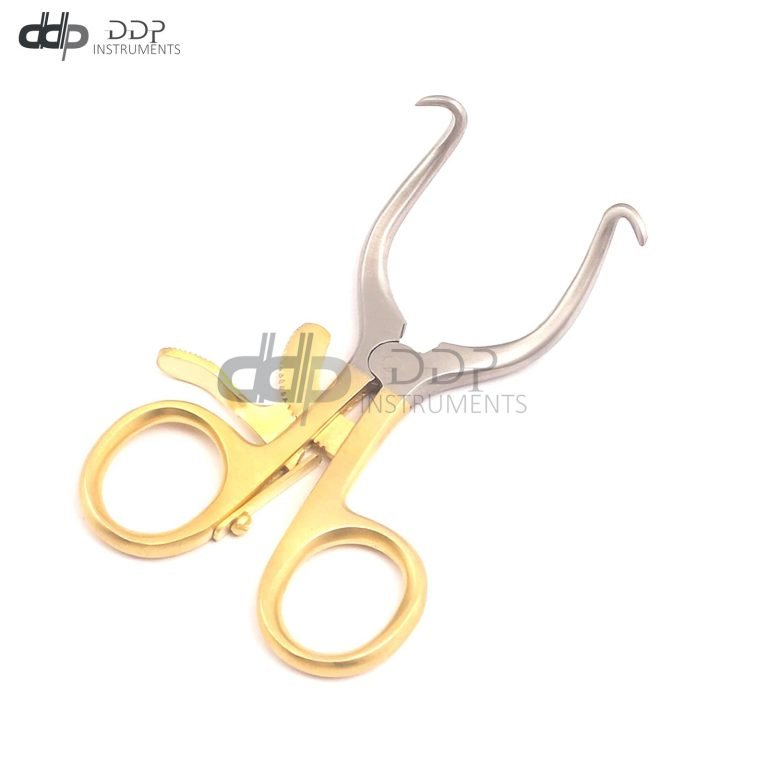 NEW PREMIUM GRADE GELPI RETRACTOR 3.5" WITH GOLD HANDLE