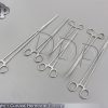 New 6pc Set Straight + Curved Hemostat Forceps Locking Clamps Stainless