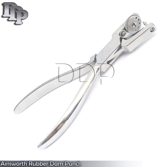 New Rubber Dam Ainsworth Punch Plier Forceps Stainless Steel