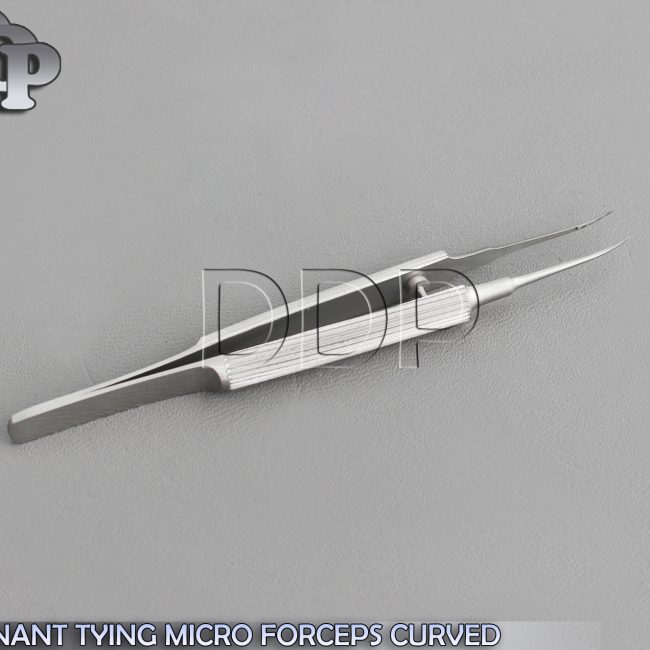 O R GRADE TENNANT TYING MICRO SUTURE FORCEPS 4.25" CURVED