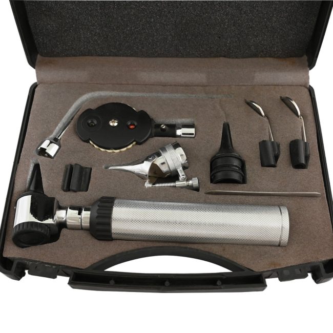 Ophthalmoscope & Otoscope Medical ENT Diagnostic Set Stainless Steel NT-956