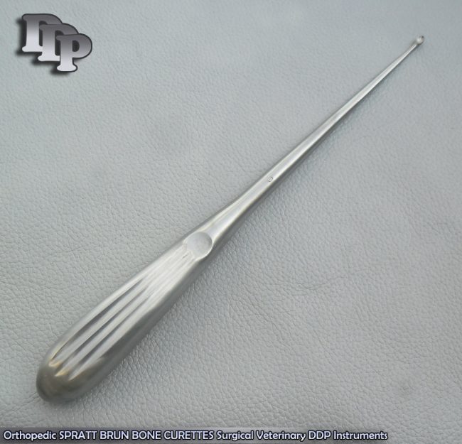 Orthopedic SPRATT BRUN BONE CURETTES 0/ 9" Surgical Instruments