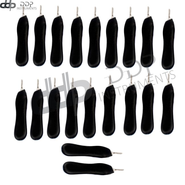 Pack Of 20 Pcs Scalpel Handle Plastic #6 with Black Color Surgical Instruments