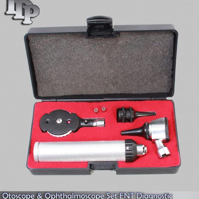 Physician OPHTHALMOSCOPE OTOSCOPE DIAGNOSTIC SET and 2 FREE BULB NT-999