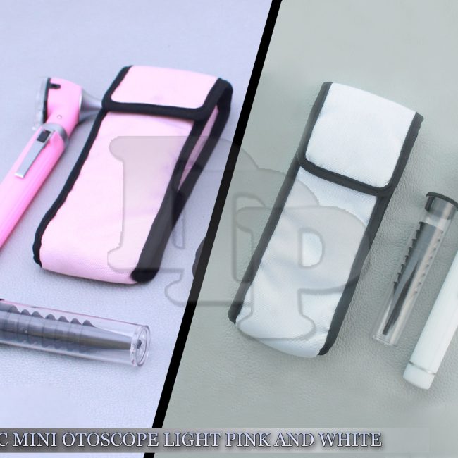 Pro Physician 2.5V Halogen Light FiberOptic Otoscope Diagnost Light Pink & White