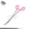 ROCHESTER PEAN HEMOSTAT FORCEPS CURVED SERRATED TIP 8"-Pink Dep