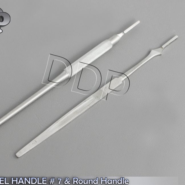 SCALPEL HANDLE # 7 & Round Handle
