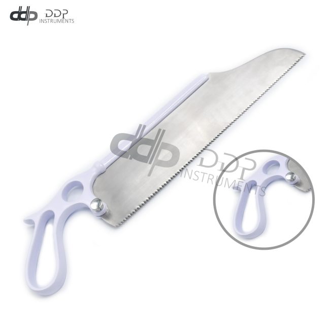 Satterlee Bone Saw 13'' (White Handle) Veterinary Surgical Instruments