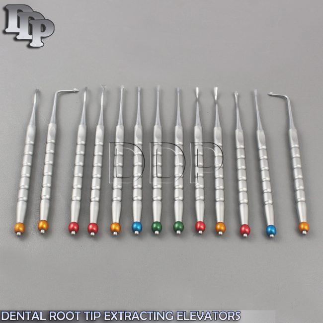 Set Of 13 Pcs Dental Root Tip Extracting Elevators Instruments DN-2180