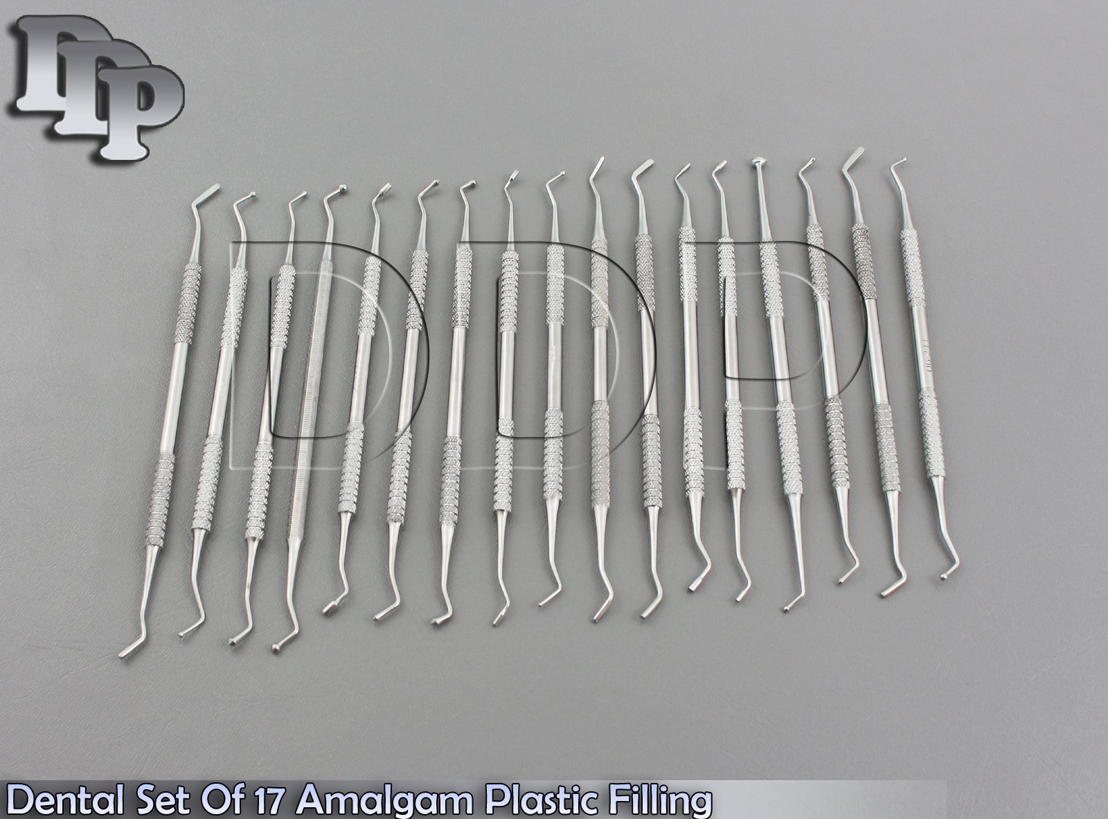 Set Of 17 Dental Amalgam Flat Plastic Composite Filling Instruments Heidman Lab - Image 3