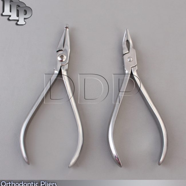 Set of 2 How Plier Straight & Slim Weingart Plier Orthodontic Instruments