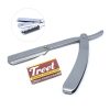 Silver Net Latch Men Straight Shaving Razor Barber Hair Removal Folding + Blades