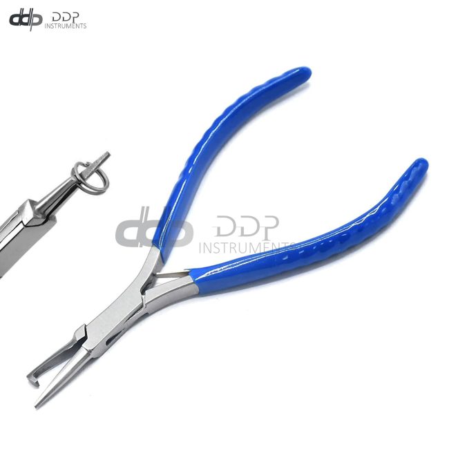 Split Ring Pliers 5'' - Stainless Steel - Blue PVC Grip - No More Broken