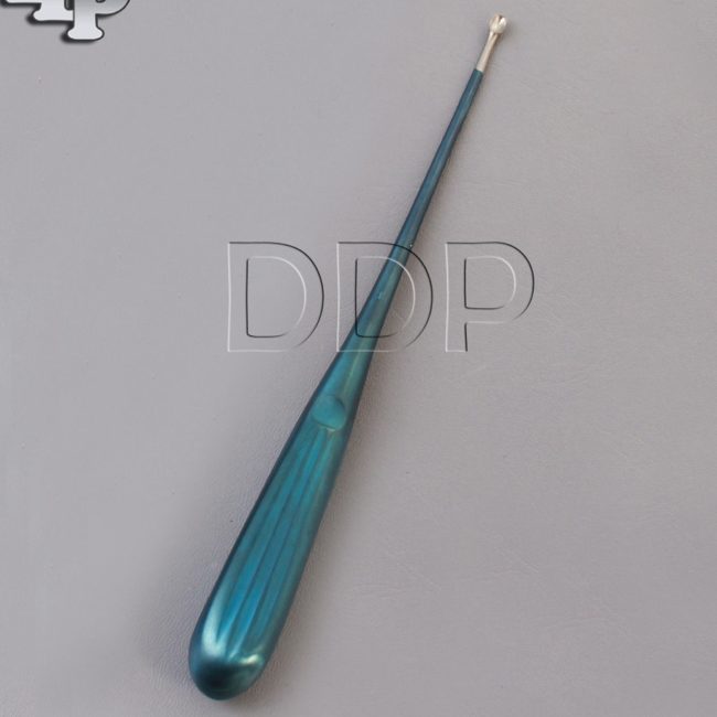 Spratt Brun Bone Curette Size 1 Blue Coated Surgical Instrument