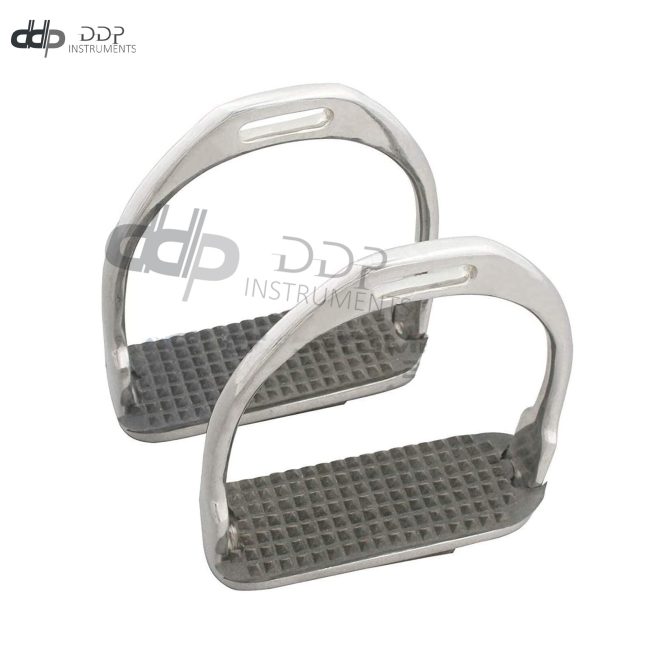 Stainless 5" Flex English Saddle Stirrups Iron Knee Ankle Pain Relife VT-135