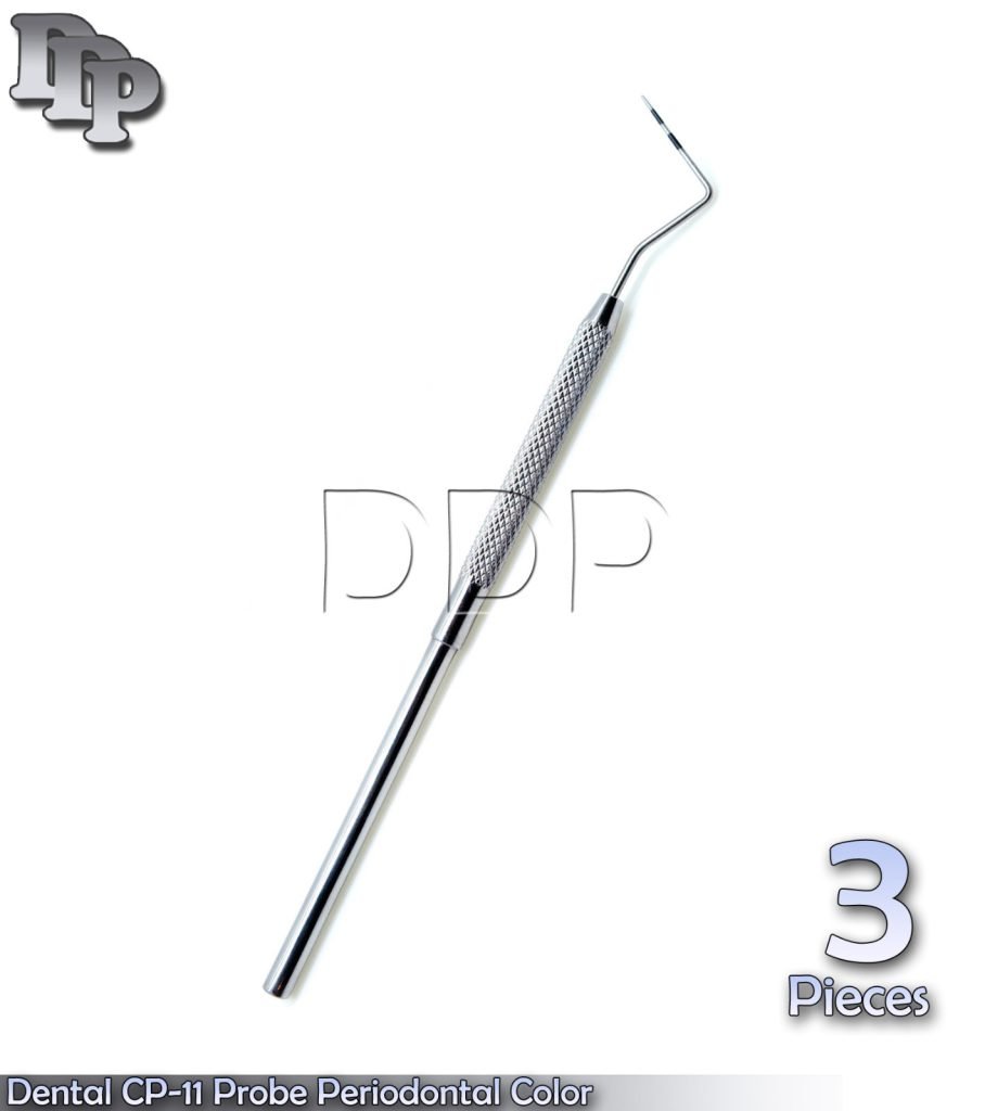 X3 Dental CP-11 Periodontal Color Coded Marking Probe Williams Depth Measurement